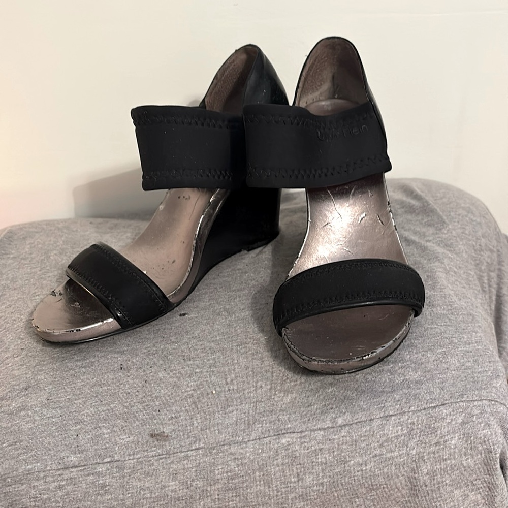 Calvin Klein wedge Sandal size 9